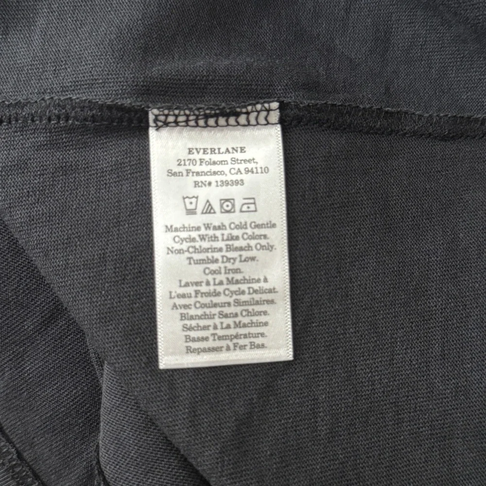 Everlane Premium-Weight Relaxed Crew Black T-Shirt Men's M NWT Clean Luxury - Picture 6 of 10